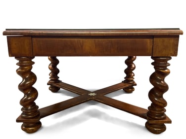 Continental Inlaid Mixed-Wood Table