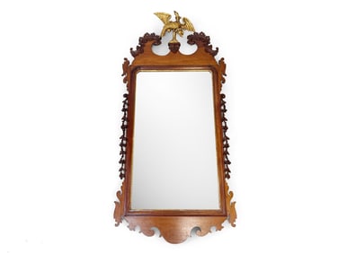 Chippendale Carved Mahogany and Parcel-Gilt Mirror