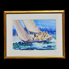 De Noce Watercolor Paper: Port Sailboat