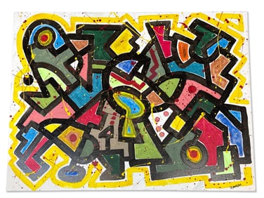 Dennis Sakelson Oil/Canvas: Abstract