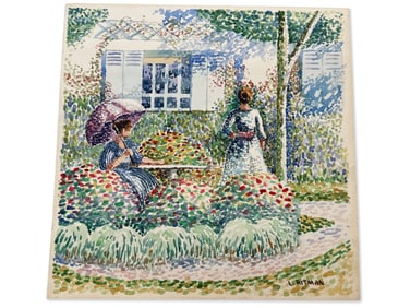 Louis Ritman (Attrib.) Watercolor/Paper: Garden