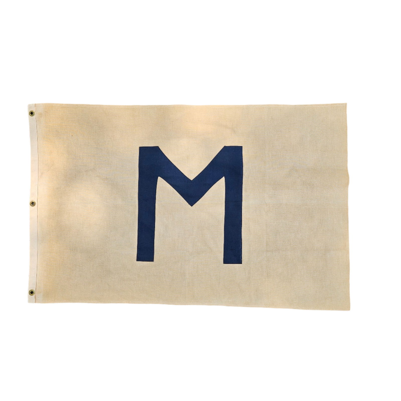 M Steamship Line Shipping Co. Flag: An M Steamship Line Shipping Co. flag. Provenance: Deaccessioned from the Independence Seaport Museum, Philadelphia, PA. 23in x 36in. | You have additional shipping options! Philadelphia Metro area de