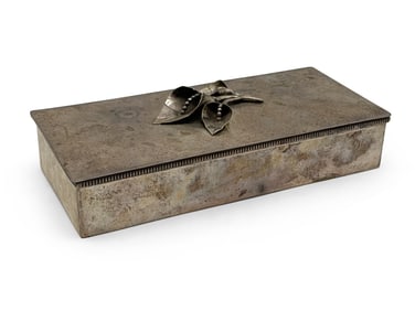 Sterling Silver Calla Lily Dresser Box