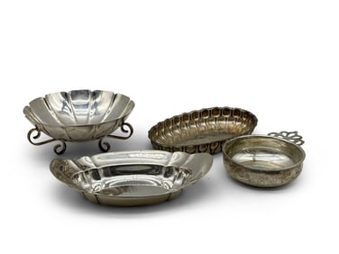 Four American Sterling Silver Serving Wares
