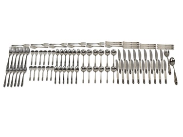 Georg Jensen Acorn Sterling Silver Flatware Service