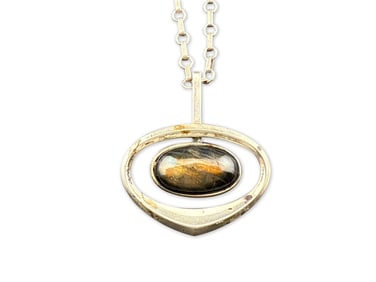 David Andersen Sterling Labradorite Pendant