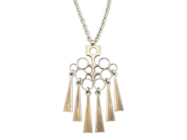 David Andersen Modernist Kinetic Pendant Necklace