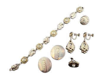 Georg Jensen Silver Jewelry Grouping