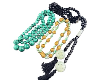 Three Beaded Necklaces