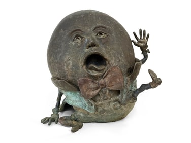 Large Lorann Jacobs Bronze Sculpture: Humpty Dumpty