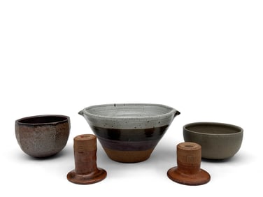 Five Pieces of Studio Pottery