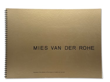 Bound Book of Mies Van Der Rohe Drawings