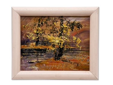 Morris Katz Oil/Board: Abstract