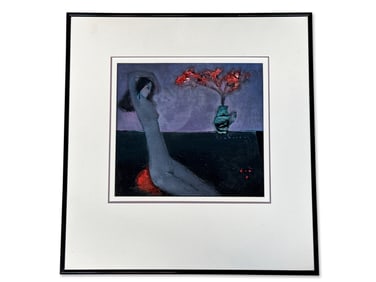 Dinh Cuong Oil/Paper: Purple Nude