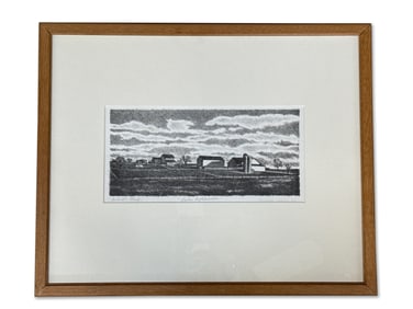 Morris Berd Lithograph: Late Afternoon