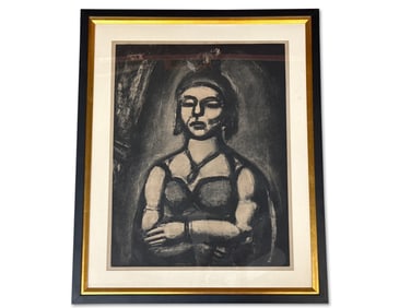 George Rouault Lithograph: Woman with Crossed Arms