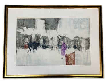F. Donald Blake Mixed Media: Snow Scene