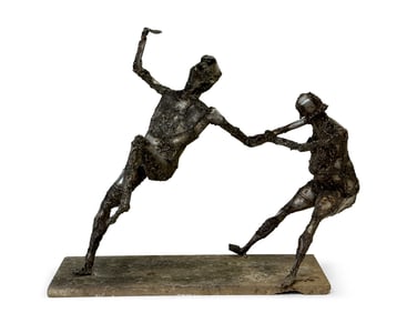 Hy Suchman Brutalist Figural Sculpture