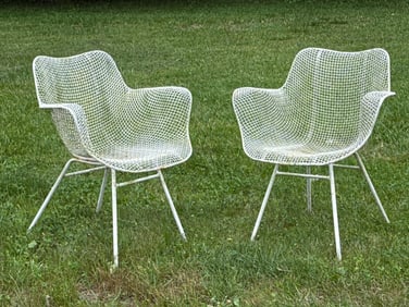 Pair of Russell Woodard Sculptura Armchairs