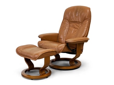 Ekornes Stressless Lounge Chair & Ottoman