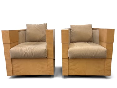 Pr. Enrique Garcel Pace Collection Swivel Club Chairs