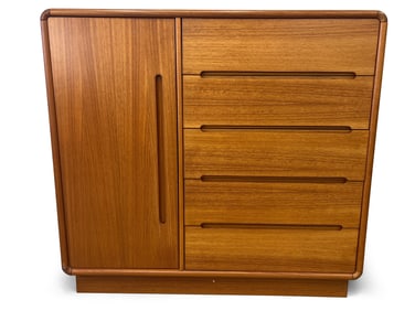 Danish Modern-style Teak Chifforobe