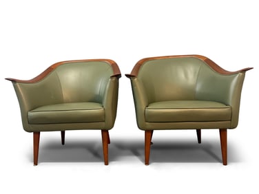 Pr. Frederick Kayser Scandinavian Teak Armchairs