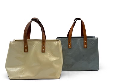 Two Louis Vuitton Vernis Reade PM Totes