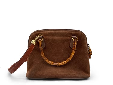 Gucci Mini Dome Bamboo Handled Bag