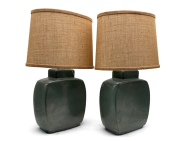 Two Haeger Art Pottery Lamps