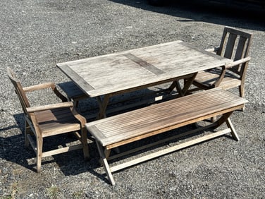 Five-piece Teak Patio Dining Set