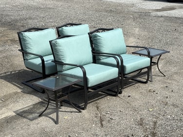 Cast Aluminum Patio Lounge Set