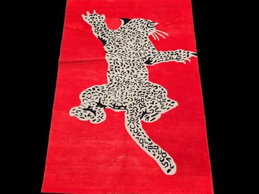 Turkish Wool Jaguar Carpet, 4ft x 6ft