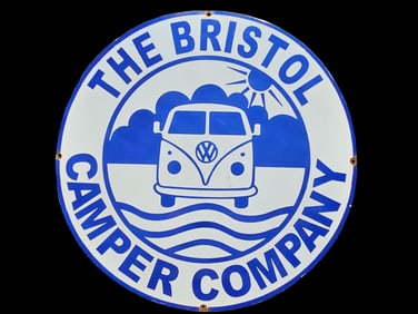 Volkswagon Bus Porcelain Advertising Sign