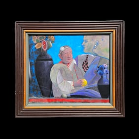 Peter Paone Acrylic: Father and Son