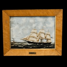 Wedgwood Plaque: Clipper Ship Golden West