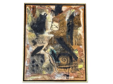 Zeda Kratka Midcentury Mixed-Media Collage