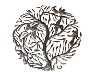 Julio Balan Pierced Metal Tree of Life