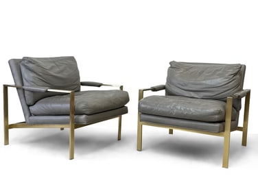 Pr. Milo Baughman Thayer Coggin Lounge Chairs