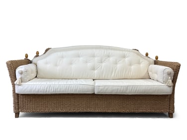 Alberto Smania Rope and Rattan Knole Sofa