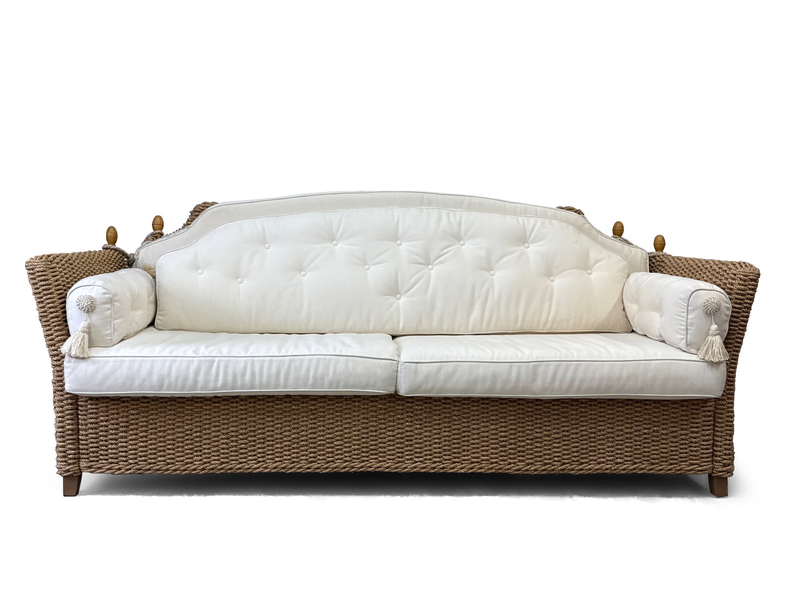 Alberto Smania Rope and Rattan Knole Sofa (1 of 6)