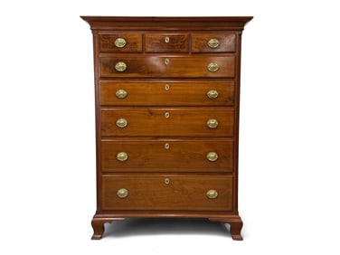 Delaware Valley Chippendale Walnut Tall Chest