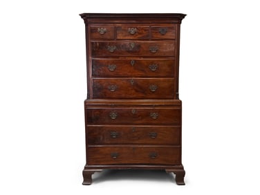 George III Mahogany Chest-on-Chest