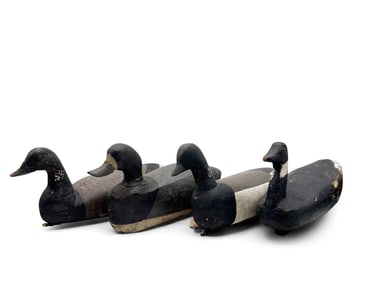 Four Carved and Painted Duck Decoys