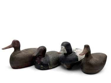 Four Carved and Painted Duck Decoys
