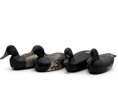 Four Carved and Painted Duck Decoys