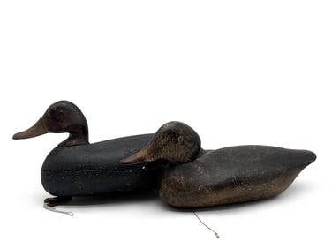 Two Carved and Painted Duck Decoys