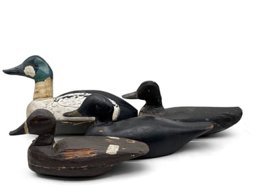 Four Carved and Painted Duck Decoys