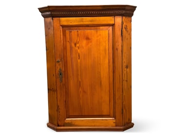 Pine Hanging Corner Cupboard