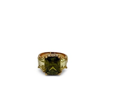 14K Yellow Gold and Gemstone Ring